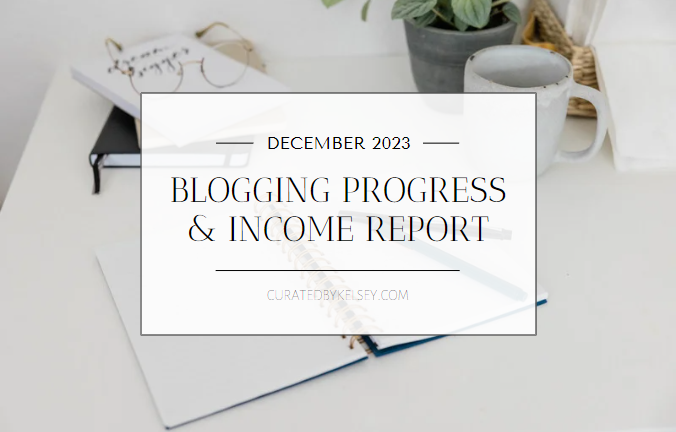 blogging income and progress report for 2023. information about how to grow your blog and the income you can earn. shares content on creating a blog and monetizing it.